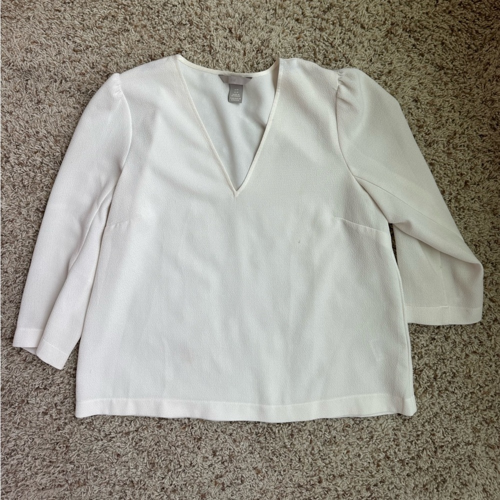 White H&M blouse